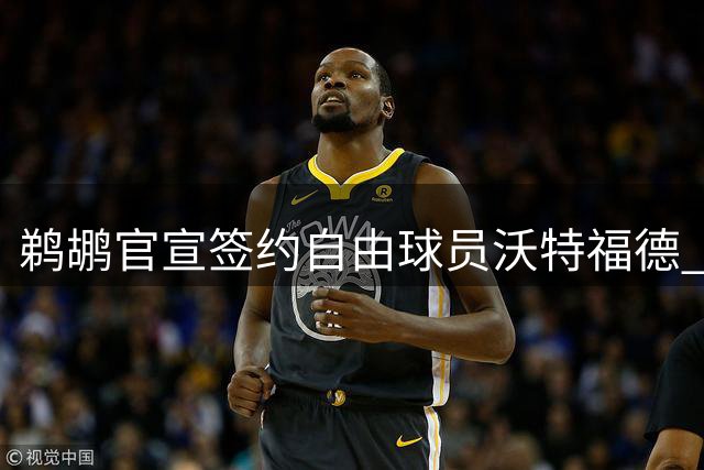鹈鹕官宣签约自由球员沃特福德 一年合约价值290万